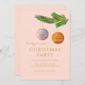 Feestelijke kerstversieringen gepersonaliseerd kaart (Voorkant / Achterkant)