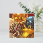 feestelijke kerstversieringen kaart (Staand voorkant)