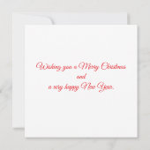 feestelijke kerstversieringen kaart (Achterkant)