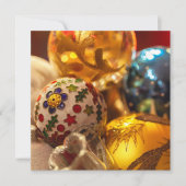 feestelijke kerstversieringen kaart (Voorkant)