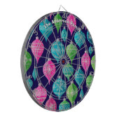 Feestelijke kerstversieringen Kleurrijk Gepersonal Dartbord (Voorkant Links)