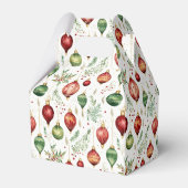 Feestelijke kerstversieringen Naadloos Patroon Bedankdoosjes (Achterkant)