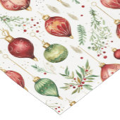 Feestelijke kerstversieringen Naadloos Patroon Korte Tafelloper (Hoek)