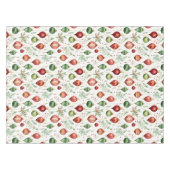 Feestelijke kerstversieringen Naadloos Patroon Tafelkleed (Voorkant (Horizontaal))