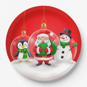 Feestelijke Kerstversieringen Papieren Bordje