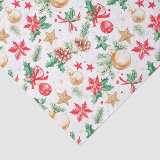 feestelijke kerstversieringen tissuepapier (Detail)