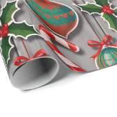 Feestelijke Kerstverwarring Cadeaupapier (Rol Hoek)