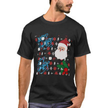 Feestelijke kerstvibes grafisch T-shirt voor manne