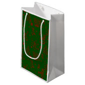 feestelijke kerstviering befana green klein cadeauzakje (Voorkant Gekanteld)