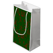 feestelijke kerstviering befana green klein cadeauzakje (Achterkant Gekanteld)
