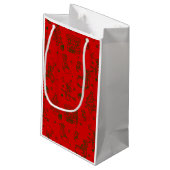 feestelijke kerstviering befana red klein cadeauzakje (Achterkant Gekanteld)
