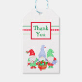 feestelijke kerstvoordrachten Dank u Label Cadeaulabel (Voorkant)