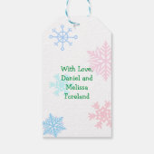 feestelijke kerstvoordrachten Dank u Label Cadeaulabel (Achterkant)