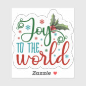 Feestelijke kerstvreugde en kleuren sticker (Vel)