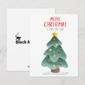 "Feestelijke kerstvreugde Kaarten (Voorkant / Achterkant)