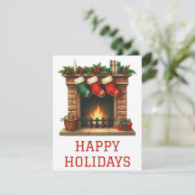 Feestelijke Kerstvuurkaart