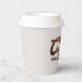 feestelijke kerstwarme chocolade als een soort dag papieren bekers (Rechts)