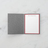 feestelijke kerstwitte olifant voegt tekst toe feestdagen kaart (Binnen)