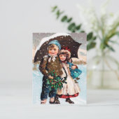 feestelijke kinder kerstfeestdag briefkaart (Staand voorkant)