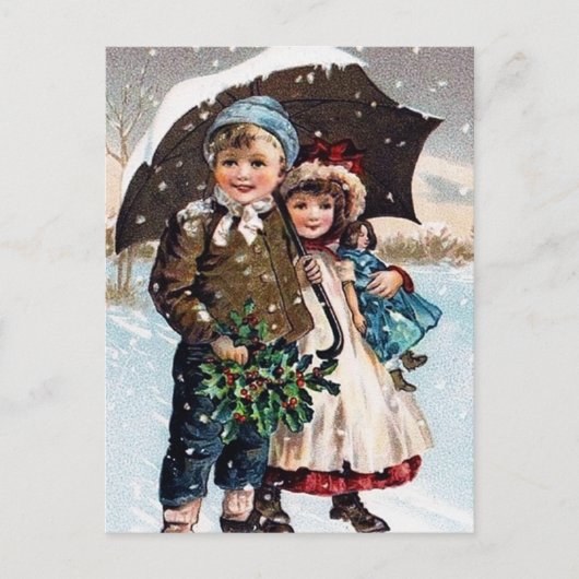 feestelijke kinder kerstfeestdag briefkaart (Voorkant)