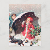 feestelijke kinder kerstfeestdag briefkaart (Voorkant)