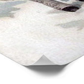 feestelijke kinder kerstfeestdag poster (Hoek)