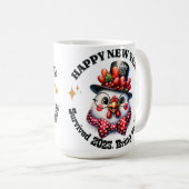 Feestelijke Kip Nieuwjaar 2024 mok (Voorkant rechts)