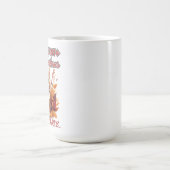 Feestelijke kitten in herfstbladeren koffiemok (Center)