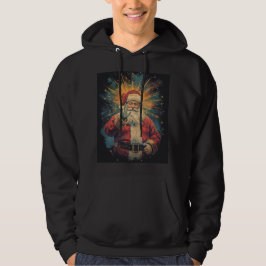 Feestelijke Klassieke Kerstman Kerst Kunst Hoodie