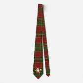 Feestelijke Klassieke Rood Groen Goud Tartan Sinte Stropdas (Voorkant)
