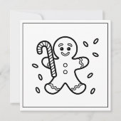 Feestelijke kleur liefhebbers Kerstmis ontbijtkoek Feestdagenkaart (Voorkant)