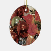 Feestelijke kleurenkunst keramisch ornament (Rechts)
