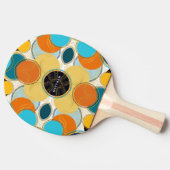 Feestelijke Kleurrijke Abstracte Patroon Personali Tafeltennisbatje (Zijkant)