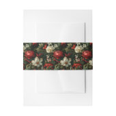 Feestelijke kleurrijke kerst Rozen, Pine en Holly Uitnodigingen Wikkel (Voorkant Voorbeeld)