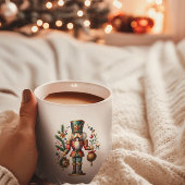 Feestelijke kleurrijke kerstnotenkraker koffiemok