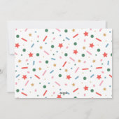 Feestelijke kleurrijke kerstvakantie Kaart (Achterkant)