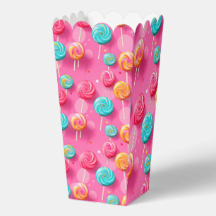 Feestelijke & Kleurrijke Roze en Blauwe Lolly's Bedankdoosjes