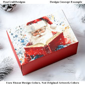 Feestelijke Kleurrijke Vader Kerstmis AY6 Decoupag Tissuepapier