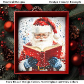 Feestelijke Kleurrijke Vader Kerstmis AY6 Decoupag Tissuepapier