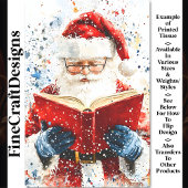 Feestelijke Kleurrijke Vader Kerstmis AY6 Decoupag Tissuepapier