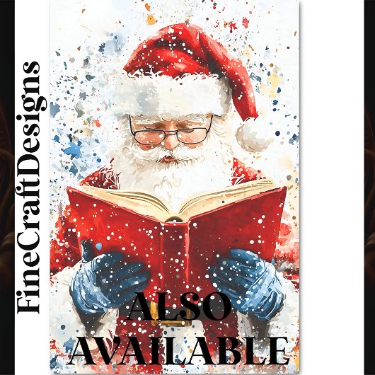 Feestelijke Kleurrijke Vader Kerstmis AY6 Decoupag Tissuepapier
