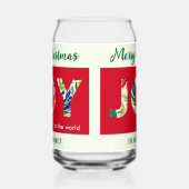 Feestelijke kleurrijke vreugde aan de wereld Vroli Blikvorm Glas (Links)