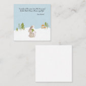 Feestelijke Knuffel Konijn Notitiekaartje (Voorkant / Achterkant)
