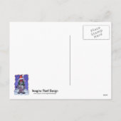 Feestelijke Koe Feestdagenkaart (Achterkant)