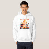 feestelijke Koe kerst,  en elegant Hoodie (Voorkant volledig)