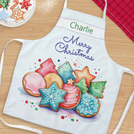 Feestelijke Koekjes Prettig Kerstfeest Persoonlijk Schort