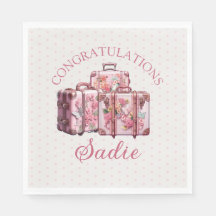 Feestelijke Koffer College Roze Felicitaties
