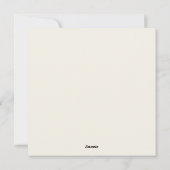 Feestelijke Konijn Kerst Feestdagenkaart (Achterkant)