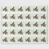 Feestelijke Koningsvogel Cadeaupapier (Vlak)