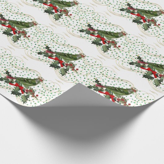 Feestelijke Koningsvogel Cadeaupapier (Hoek)